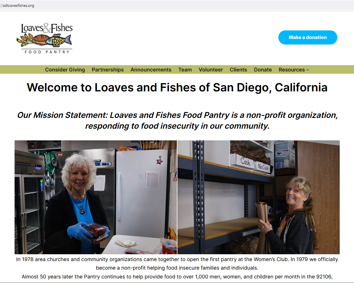 Loaves & Fishes Food Pantry